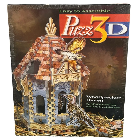Puzz3D Woodpecker Haven 232 Piece Puzzle - Picture 1 of 2